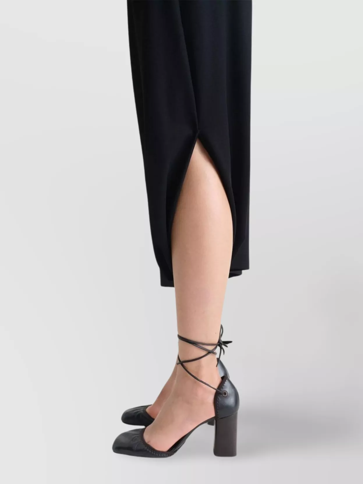 Lemaire Twisted Hem Skirt With Asymmetric Slit
