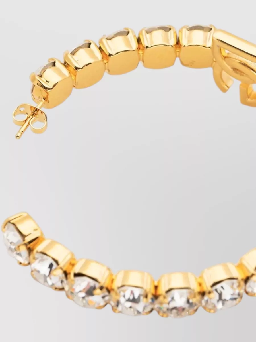 Dolce&Gabbana Crystal-Embellished Hoop Earrings
