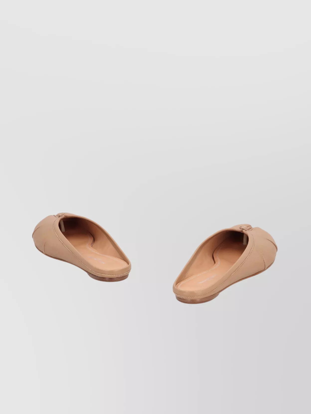 Maison Margiela Split Toe Leather Mules In Brown