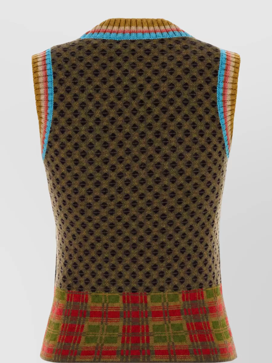 Dries Van Noten Embroidered Wool Vest