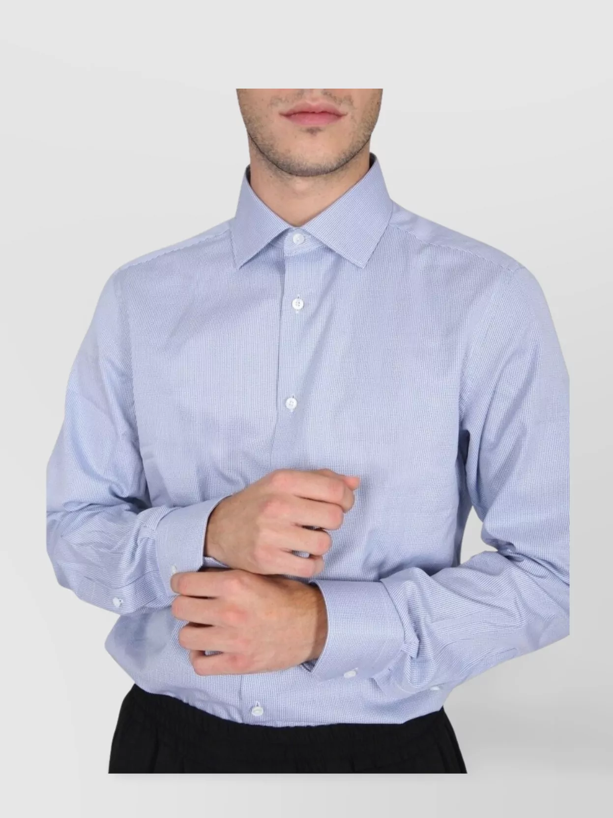 Zegna Button-down Collar Shirt With Long Sleeves