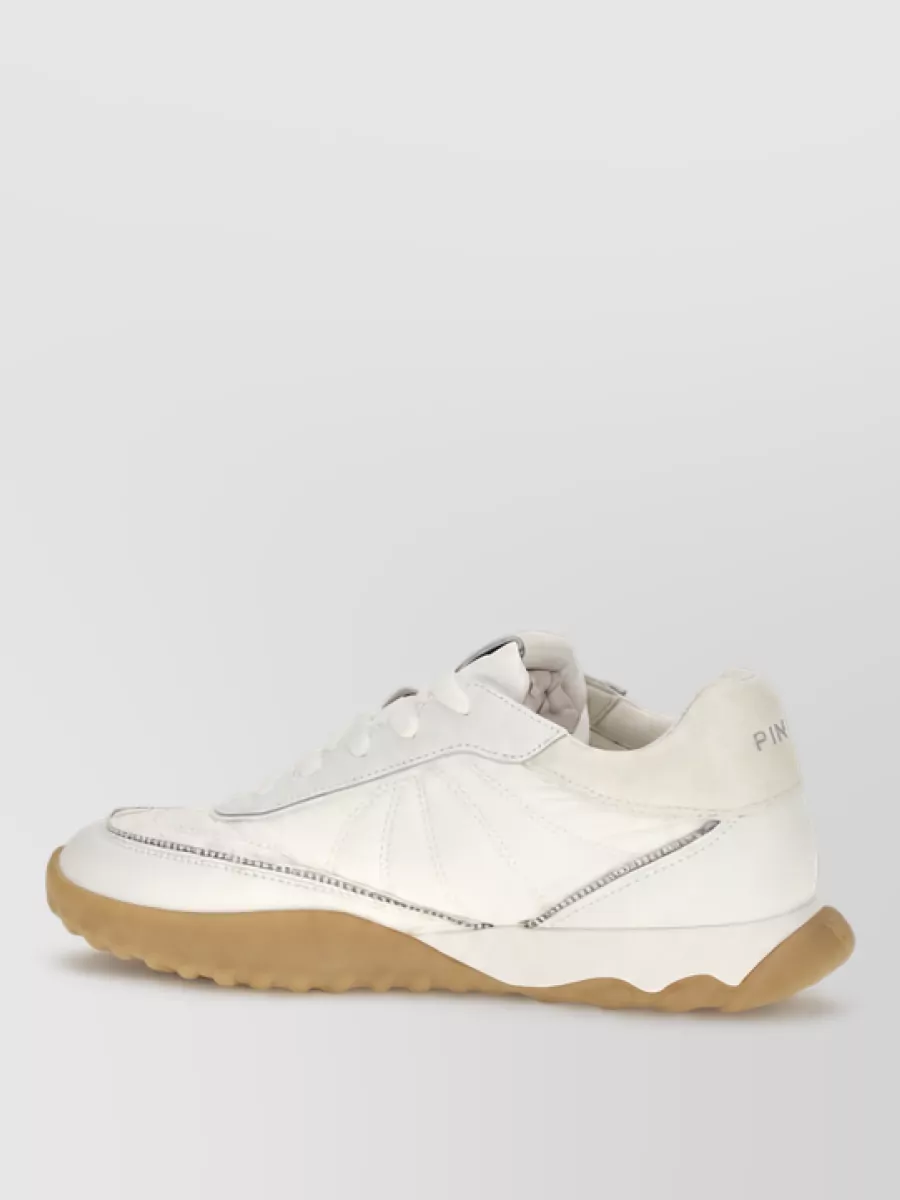 Pinko Leather Low-Top Sneakers