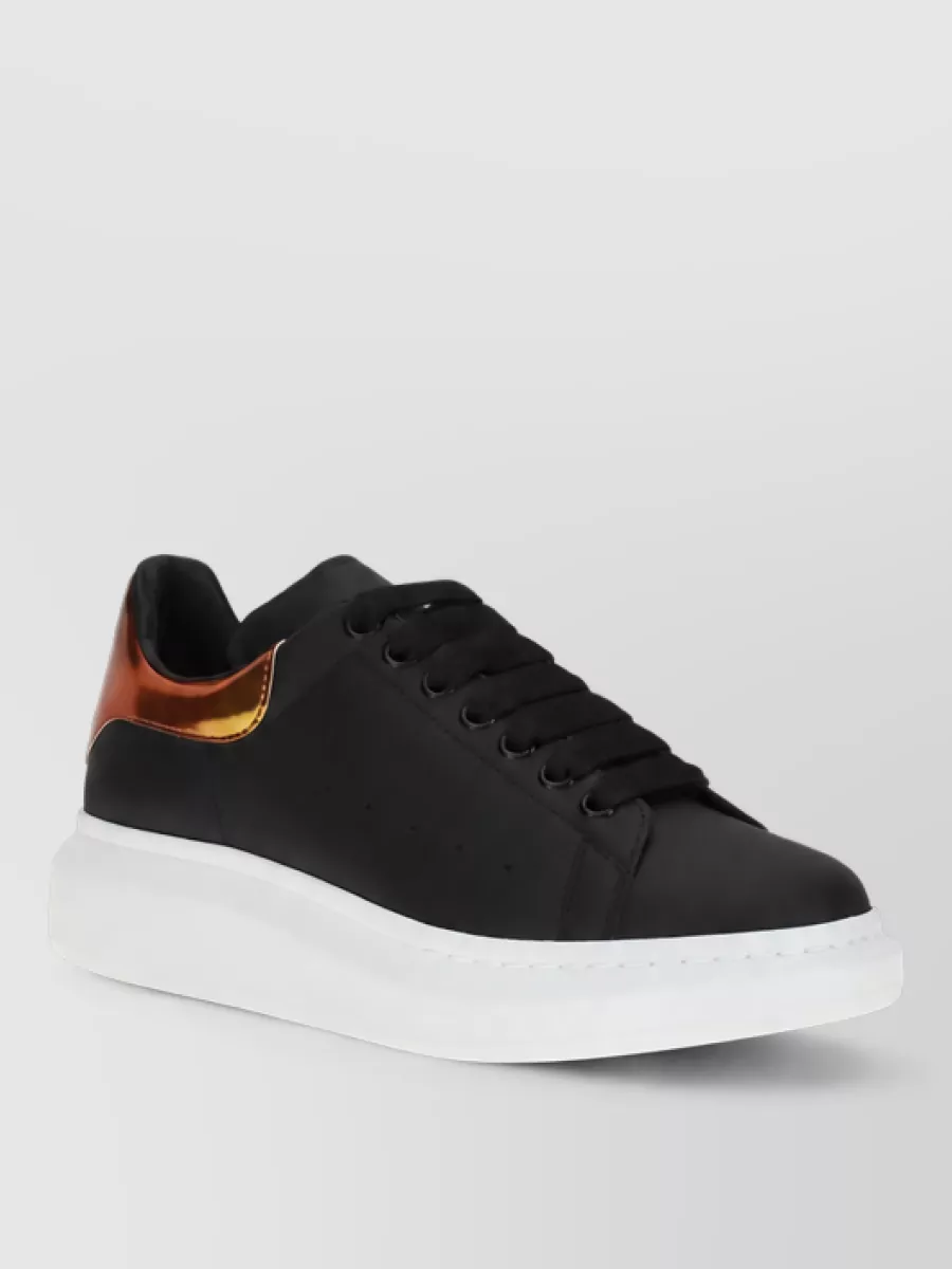 Alexander McQueen leather platform sneakers
