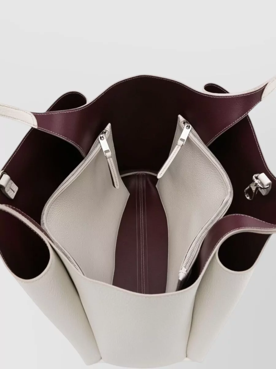 Tod's Medium Leather Tote Bag Dual Handles