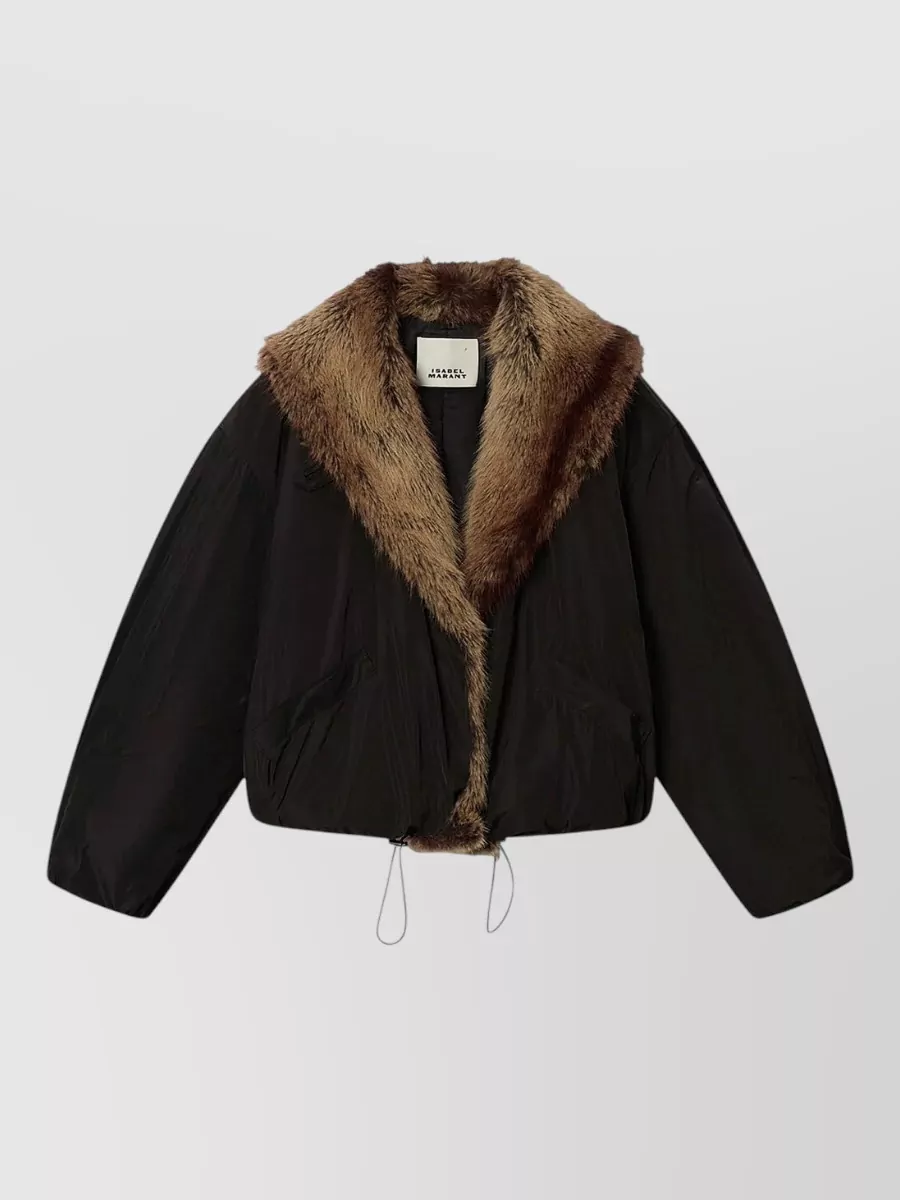 Isabel Marant faux fur trimmed oversized short parka