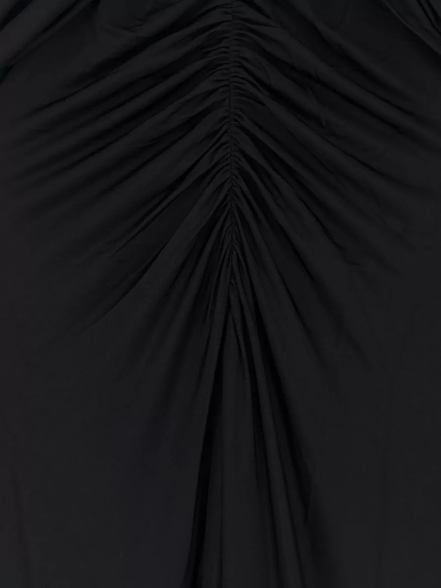 Self-Portrait Gathered Halterneck Jersey Maxi Dress
