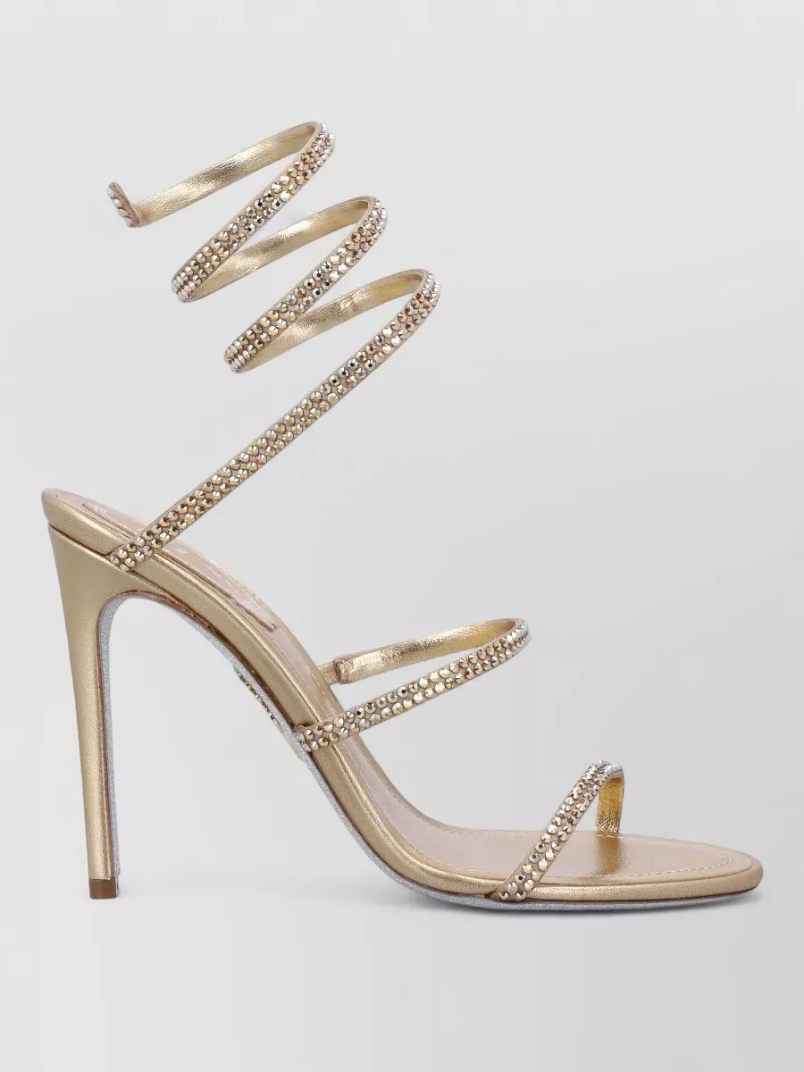 Rene Caovilla Cleo 105 Lace Up Open Toe Sandals
