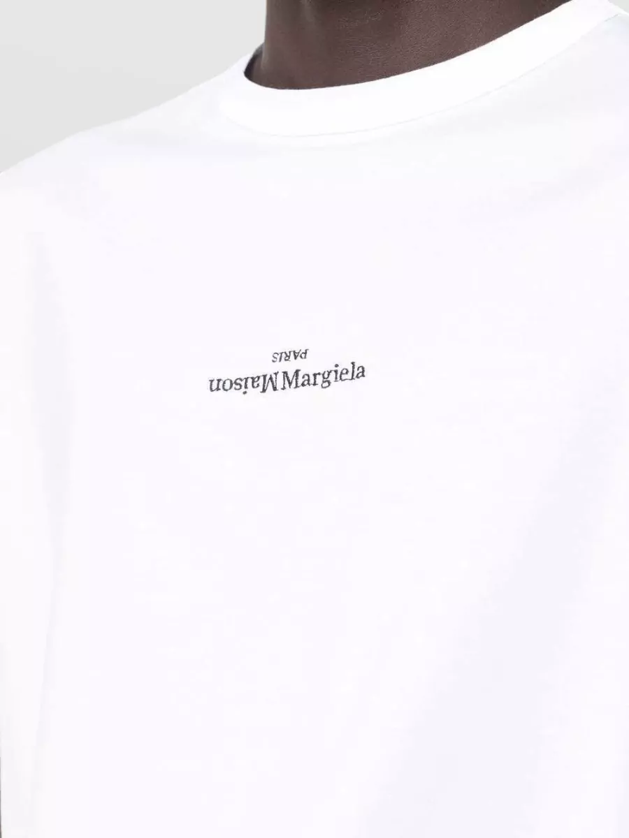 Maison Margiela Cotton Logo Crewneck Short Sleeve T-Shirt