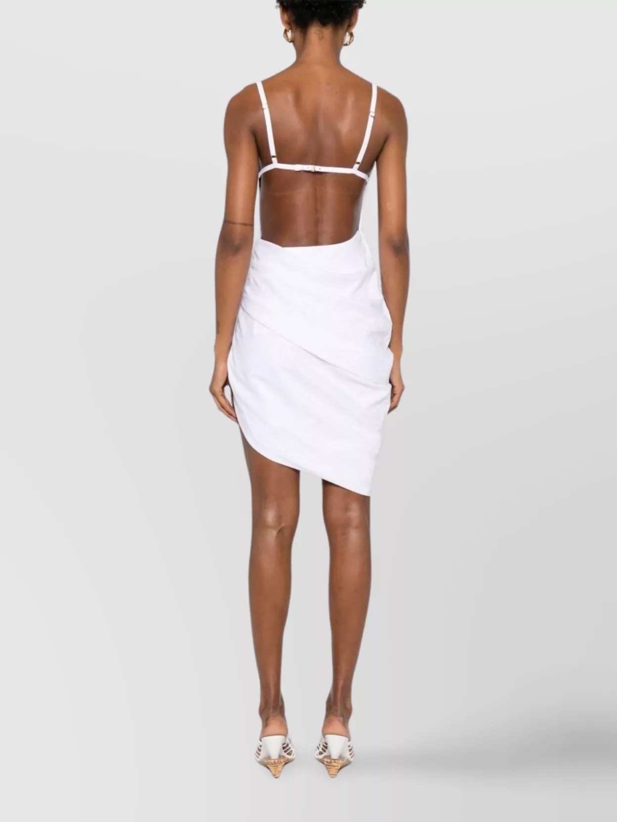 Jacquemus La Robe Saudade Draped Dress