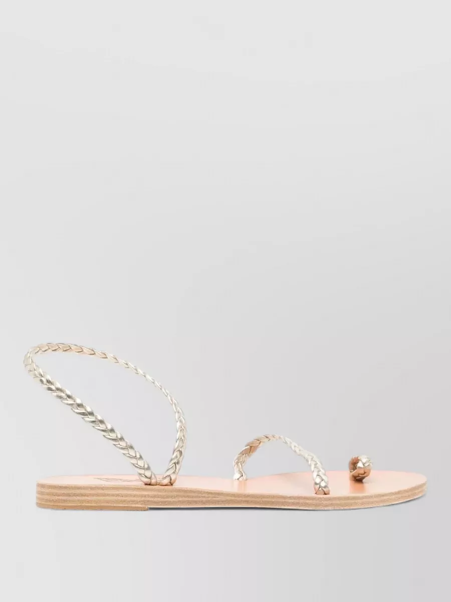 Ancient Greek Sandals Leather Flat Sandals