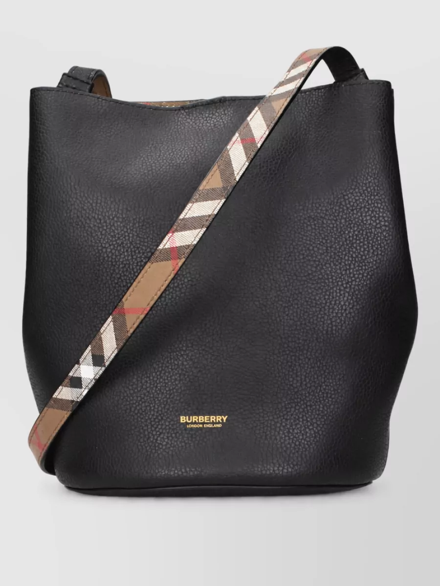 Burberry leather bucket bag