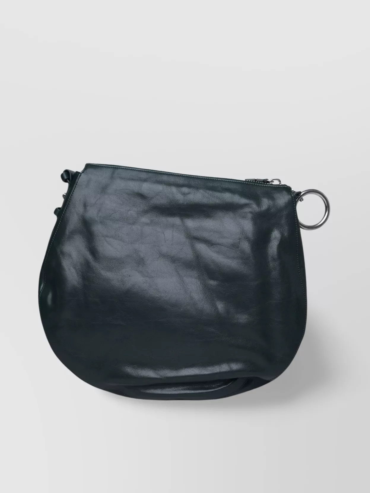 Shop Burberry Leather Shoulder Bag Metal Hardware