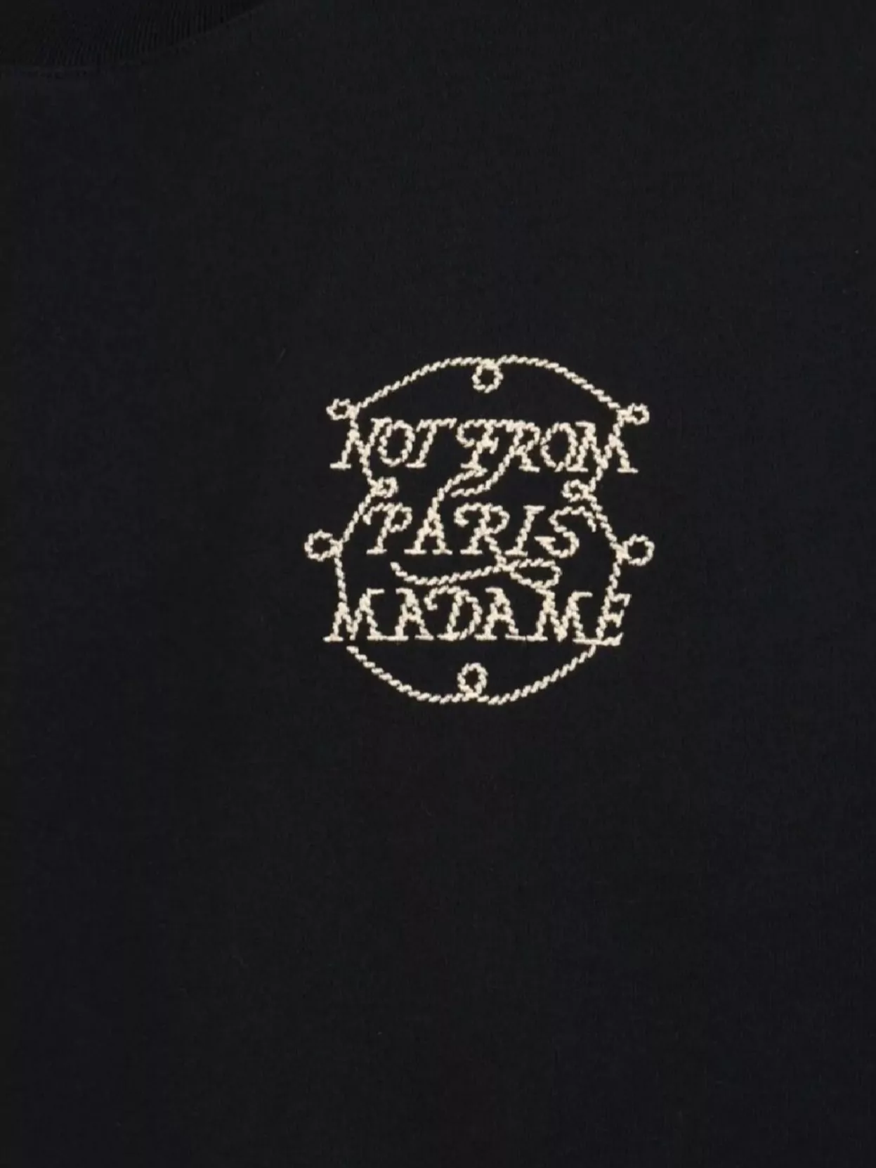 Drôle De Monsieur Graphic Print Braided T-Shirt