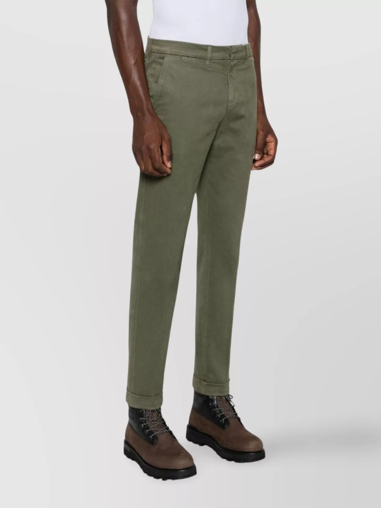 Fay Slim Fit Gabardine Trousers