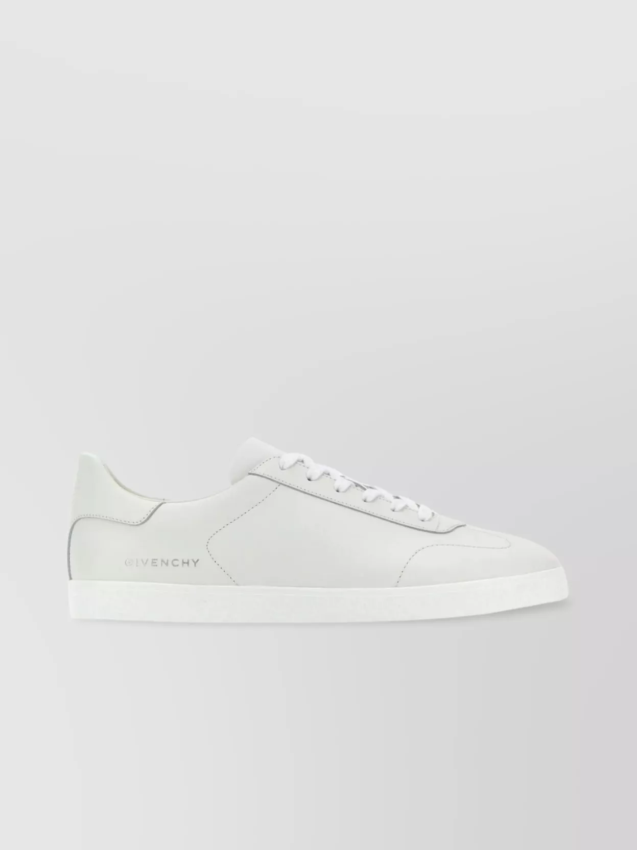 Shop Givenchy Classic Low-top Leather Sneakers In Grey