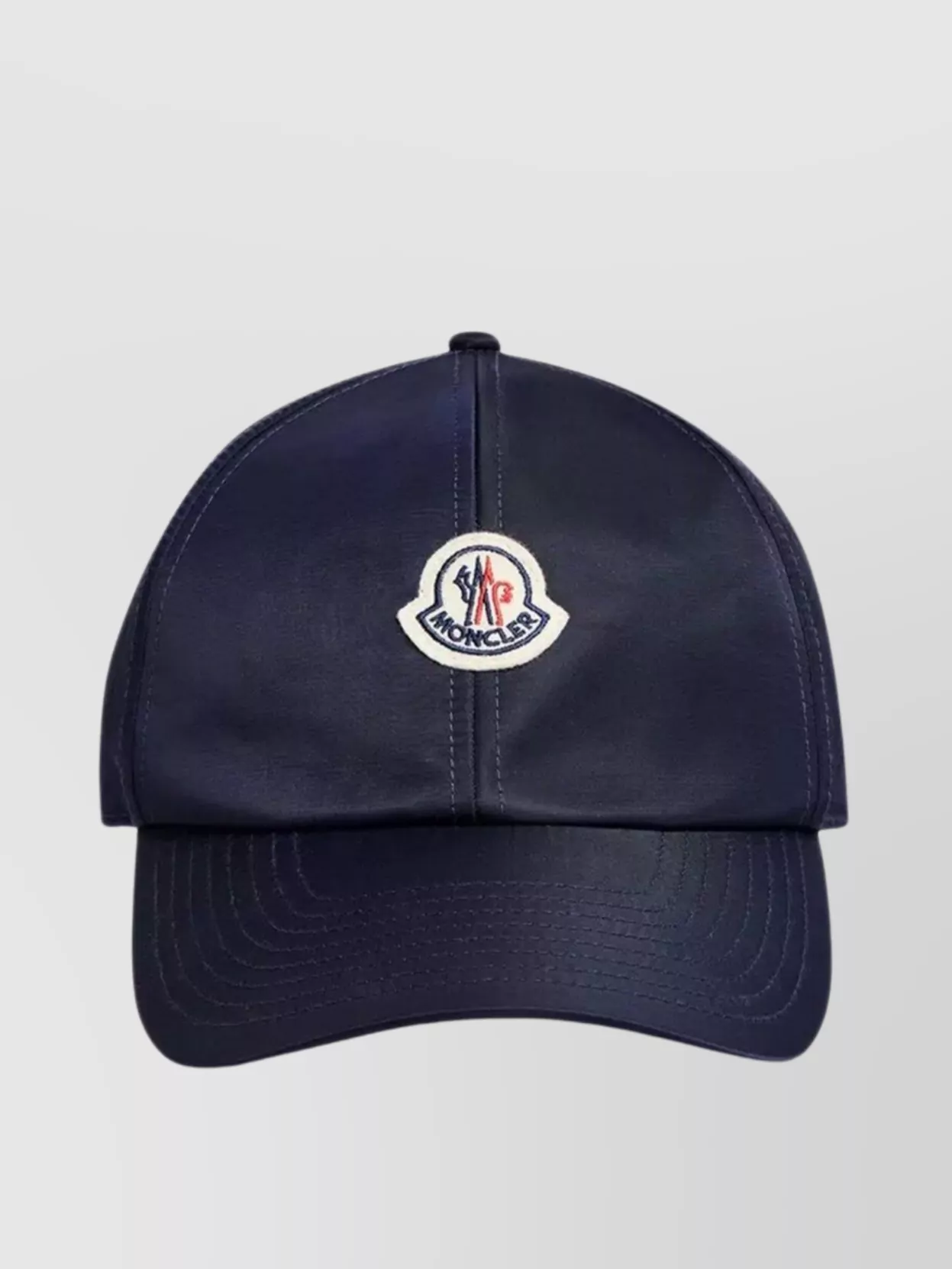 Shop Moncler Branded Cap With Curved Brim And Adjustable Strap