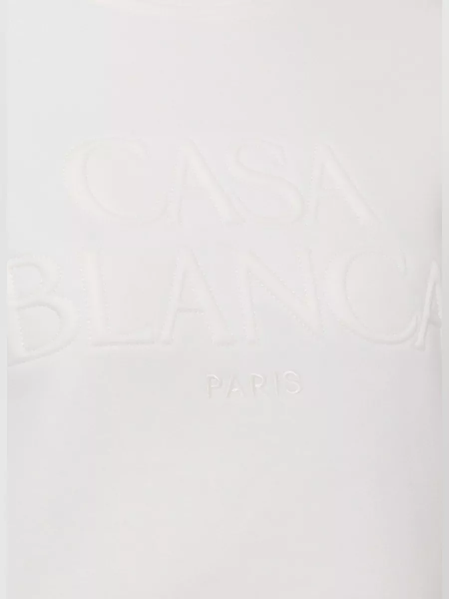 Casablanca Cotton Cashmere-Blend Long-Sleeve Sweatshirt