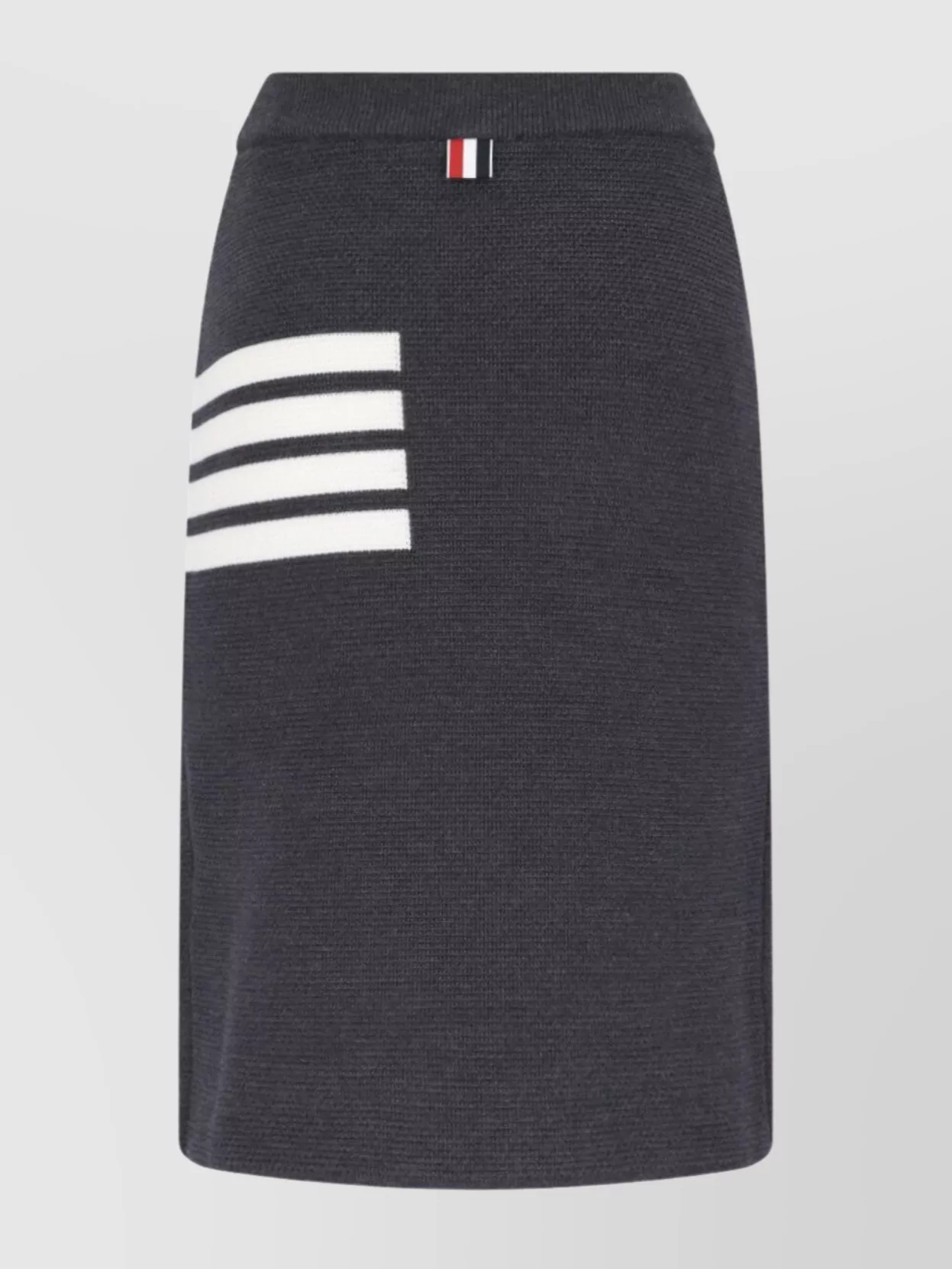 Thom Browne Striped Knitted Skirt Elastic Waistband