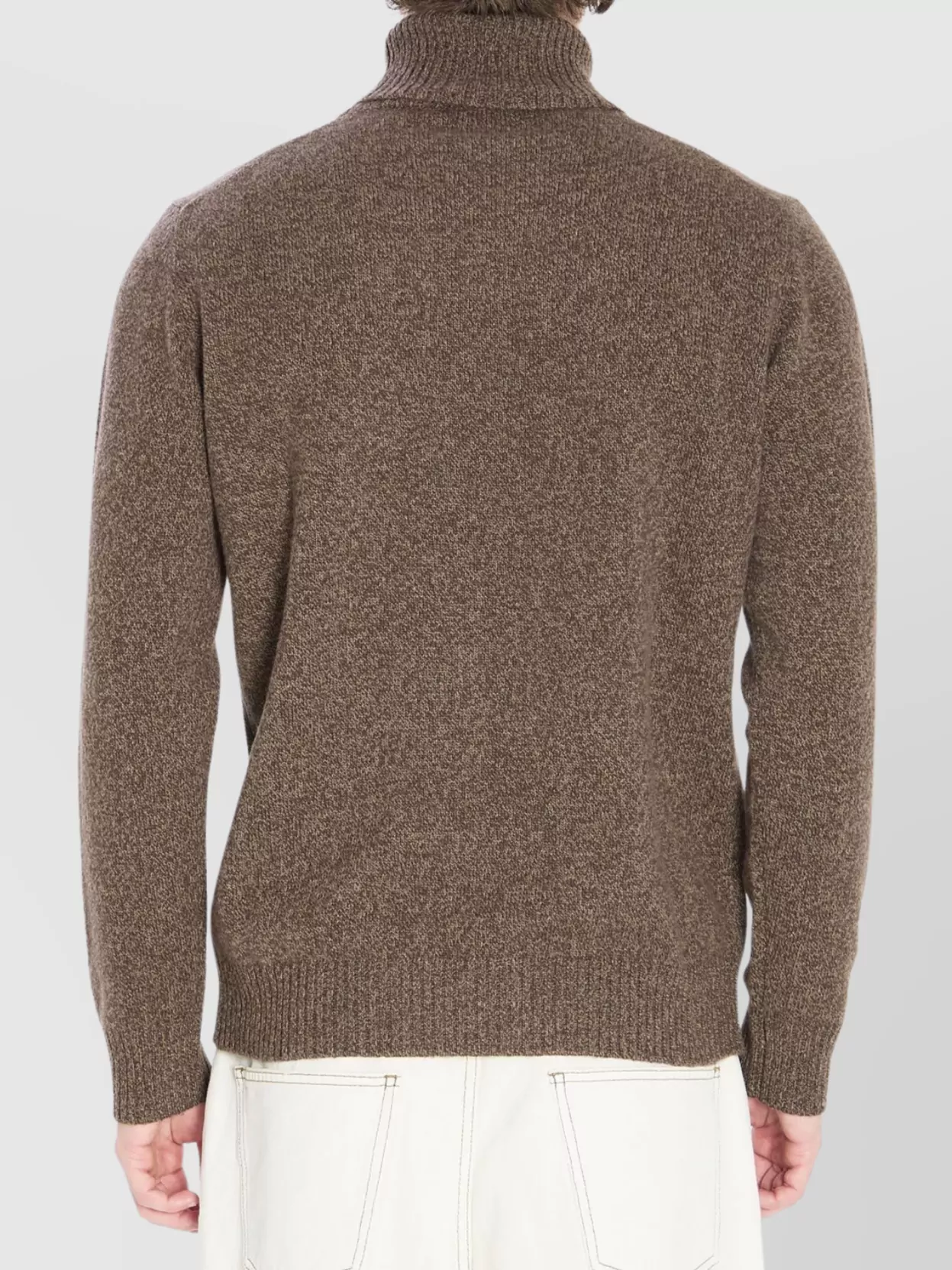 Roberto Collina Turtleneck Sweater In Merino Wool And Cashmere Blend
