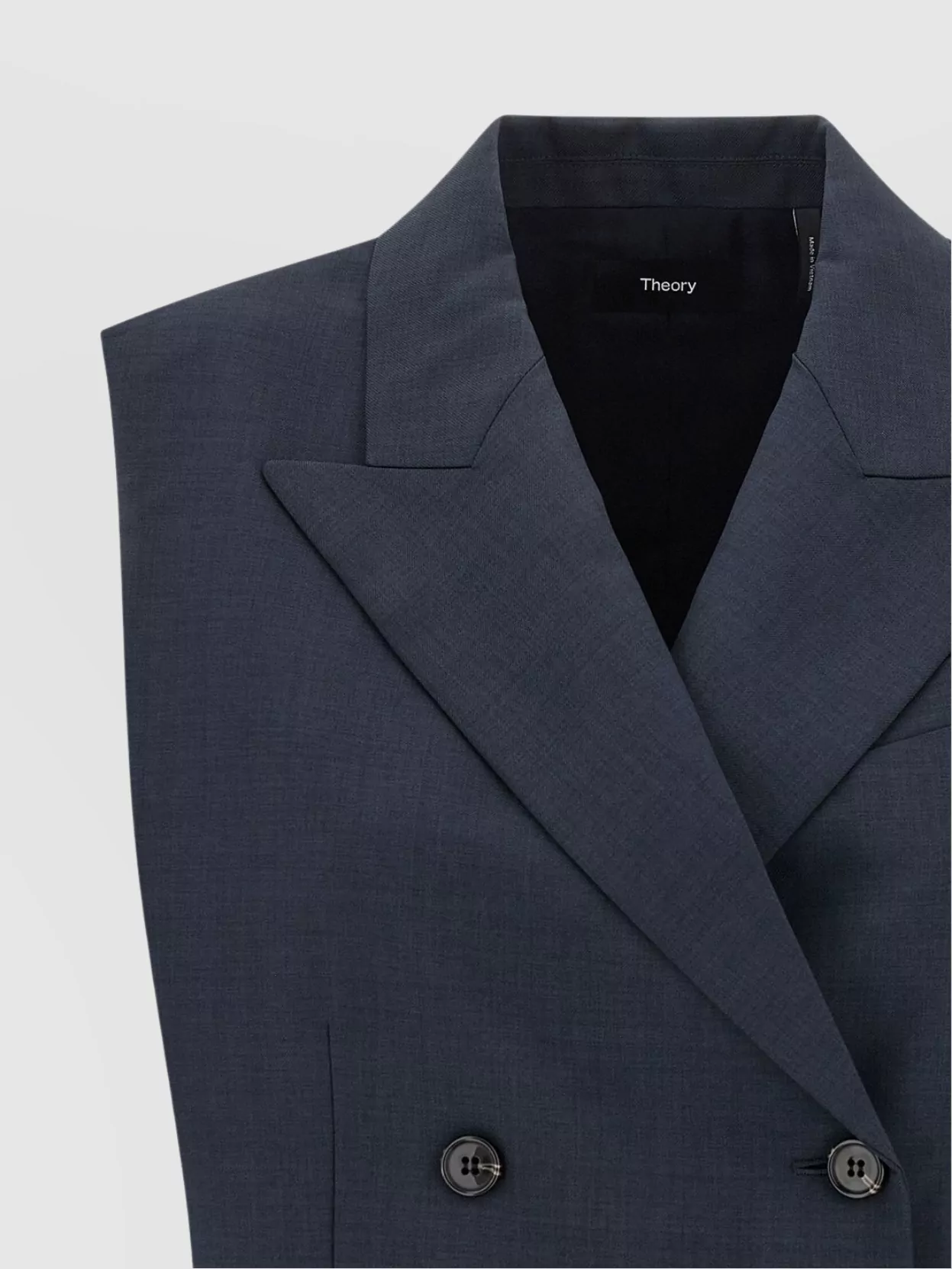 Theory Double-Breasted Tailored Vest Featuring Notched Lapels