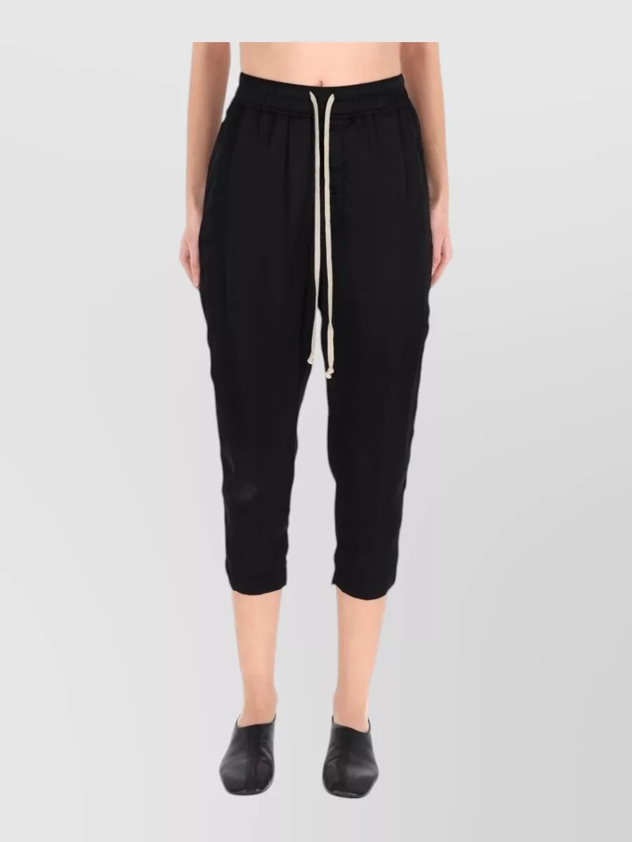 Rick Owens Astaires Trousers Cropped Length Back Pockets