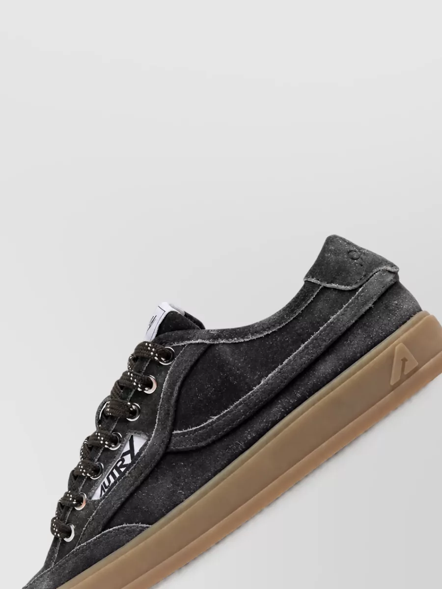 Autry Suede Distressed Low-Top Sneakers
