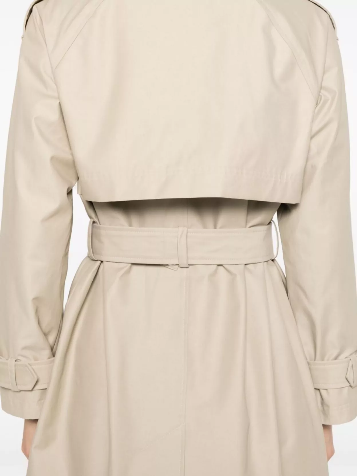 Barbour Belted Waist Jacket With Buttoned Cuffs