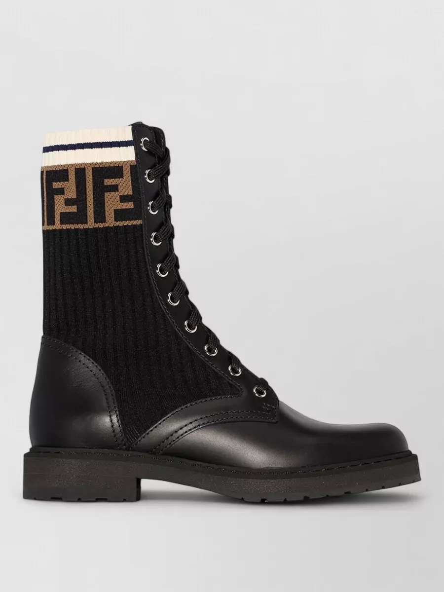 Fendi Leather Ankle Boots