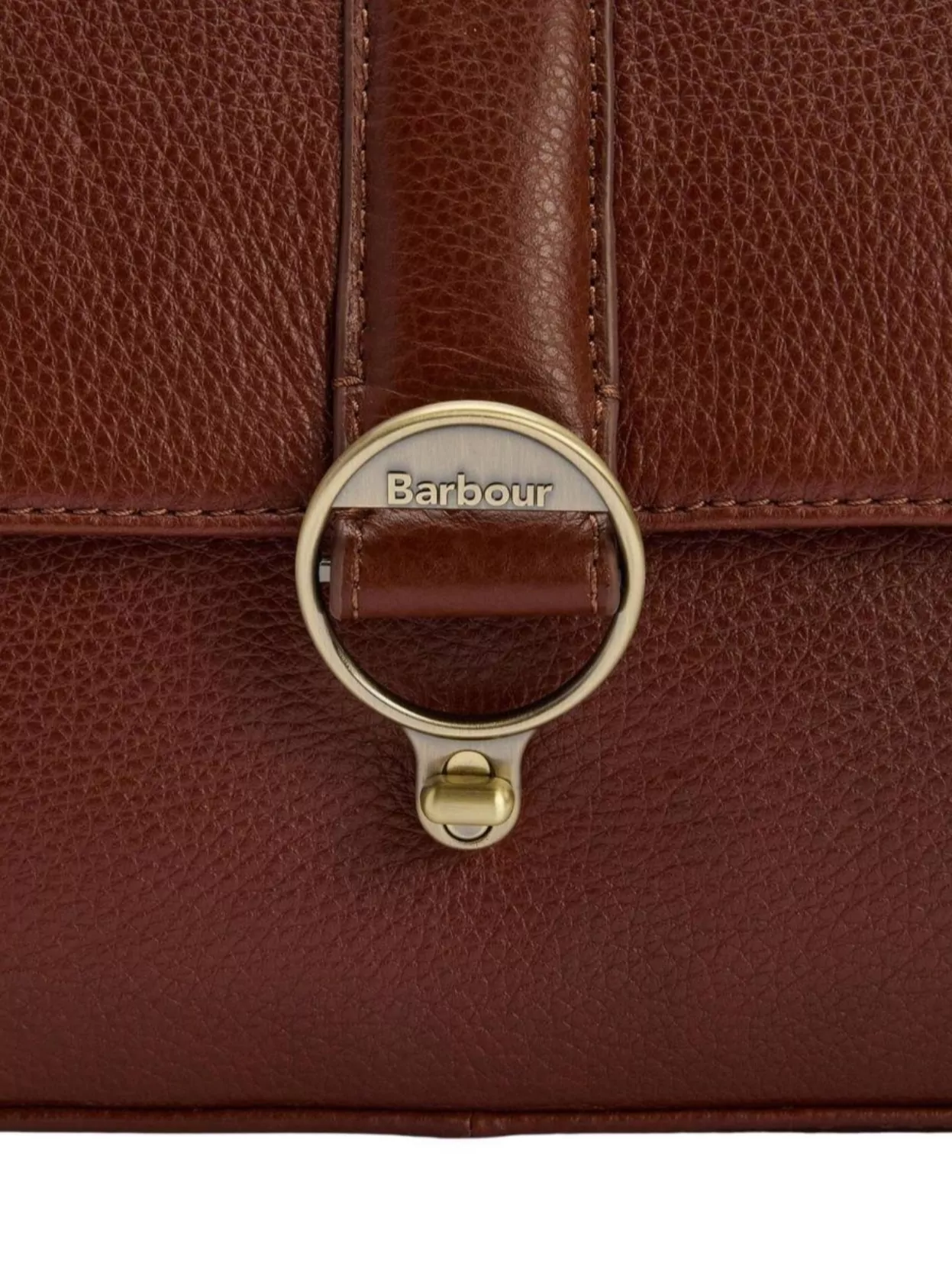 Barbour Textured Leather Crossbody Shoulder Bag