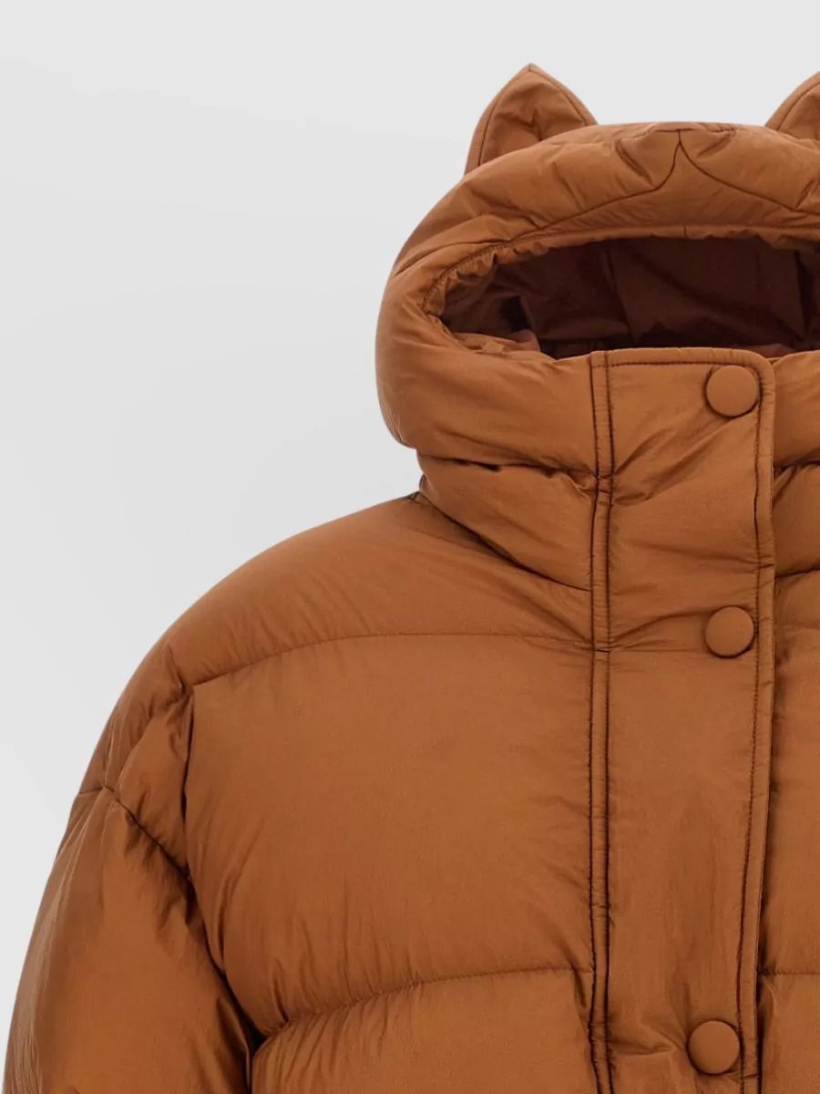 Ienki Ienki Down Belted Hooded Puffer Coat