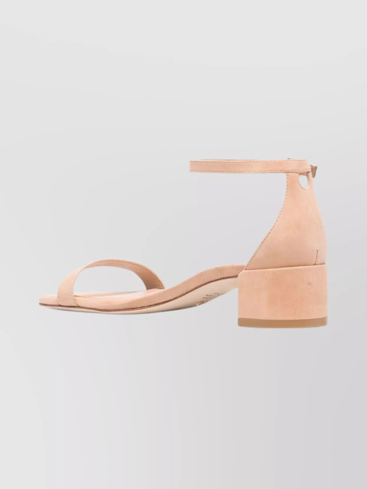 Stuart Weitzman Ankle Strap Block Heel Open Toe Sandals