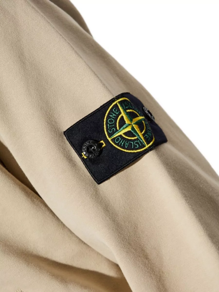 Stone Island Cotton Hooded Zip-Up Sweatshirt