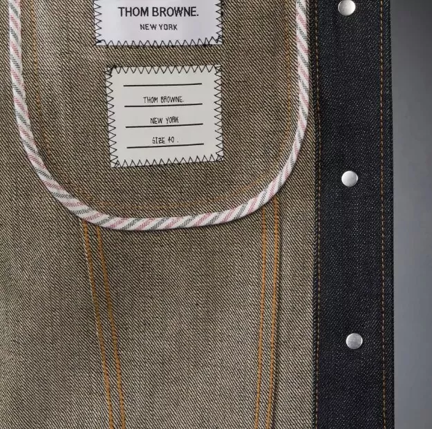 Thom Browne Denim Cropped Jacket