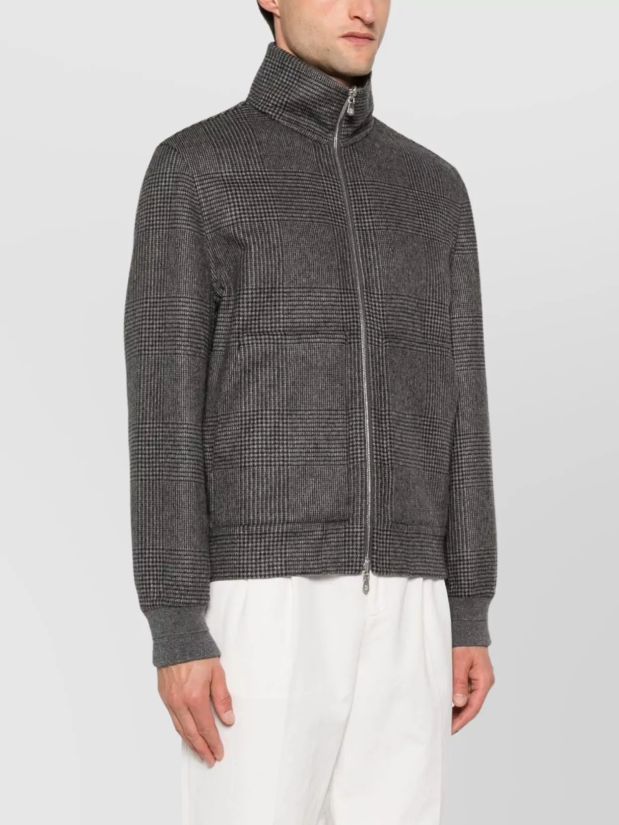 Brunello Cucinelli Bomber Jacket In Cashmere