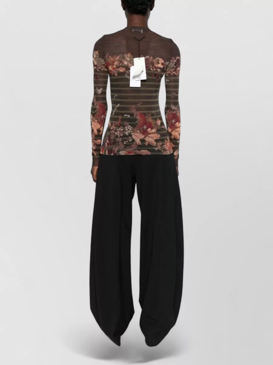 Jean Paul Gaultier Long-Sleeve Knitted Top