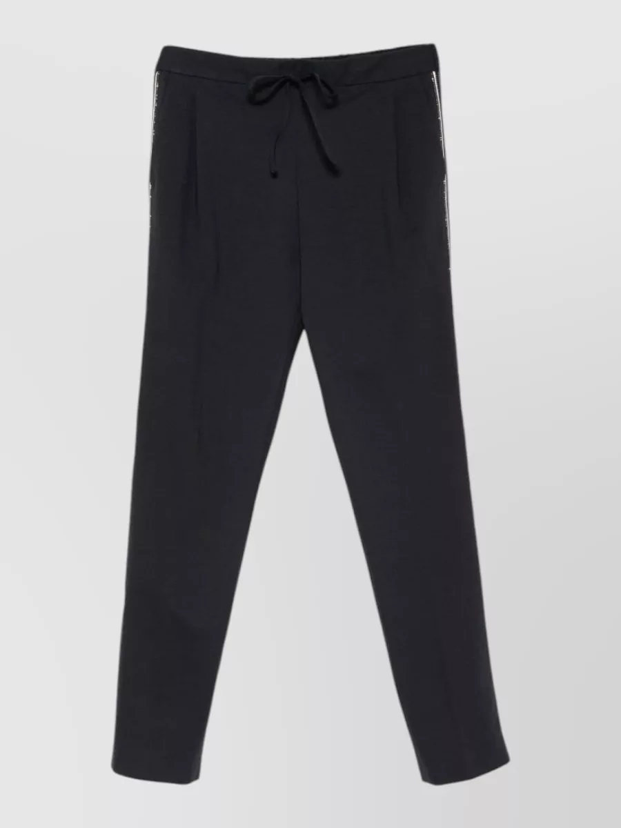 Fabiana Filippi slim-fit straight-leg drawstring trousers