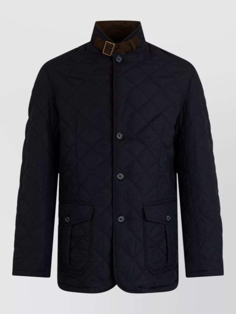 Barbour quilted high-collar lightweight jacket