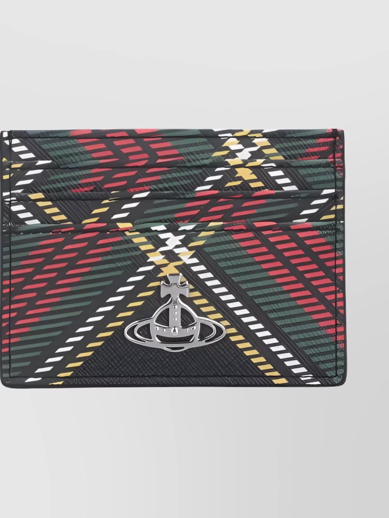 Vivienne Westwood Compact Checkered Wallets Plaid Pattern