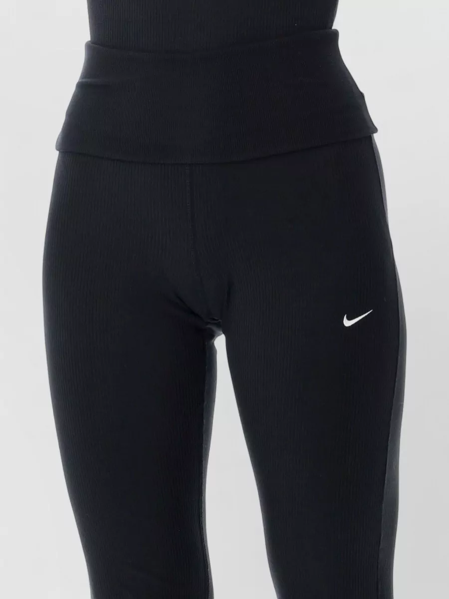 Nike Ribbed Mid-Rise Flared Leggings