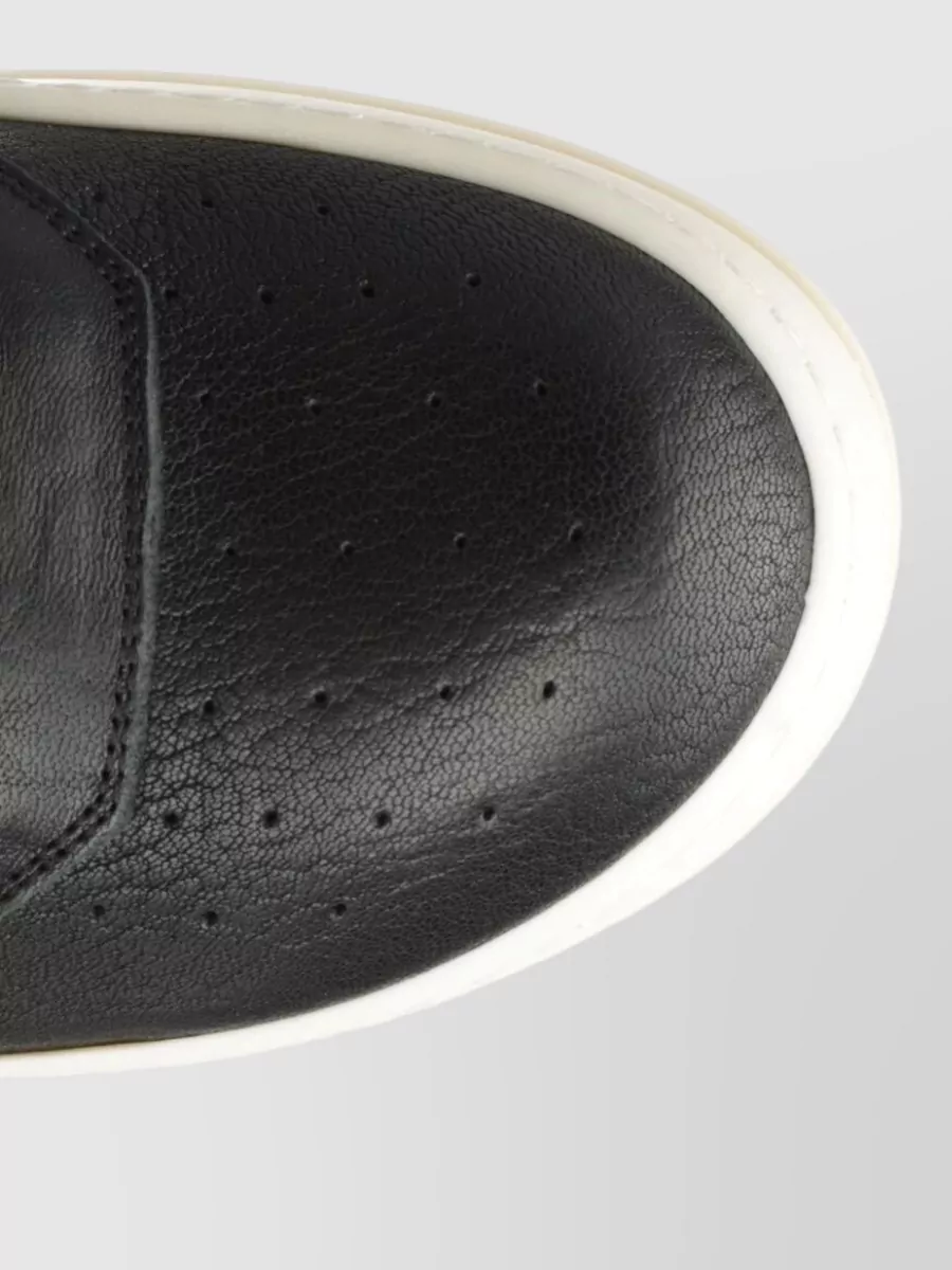 Rick Owens Leather High-Top Sneakers