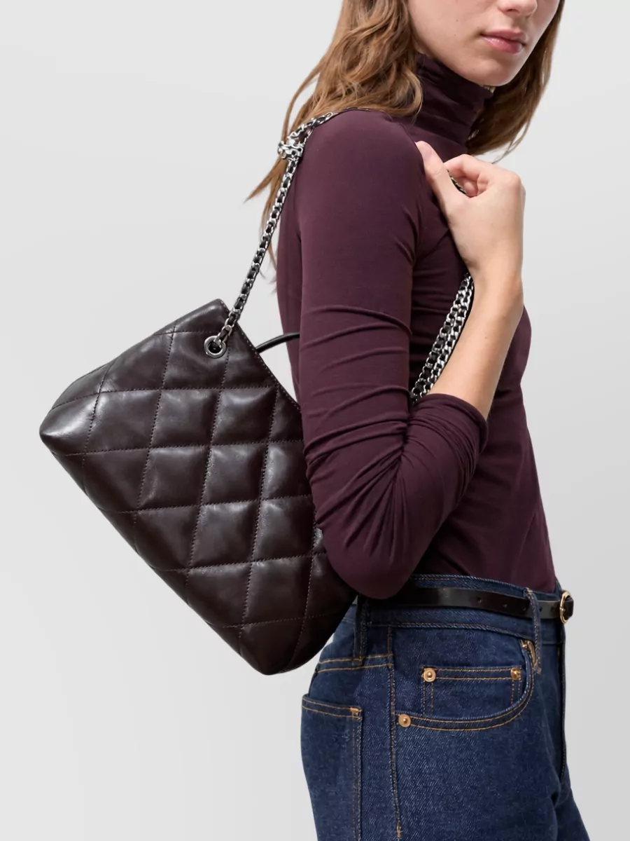 Tory Burch Fleming Small Leather Quilted Shoulder Bag