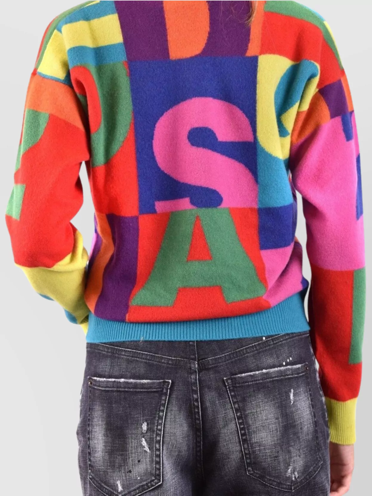 Dsquared2 Knitwear With Crew Neck And Graphic Pattern In Multi