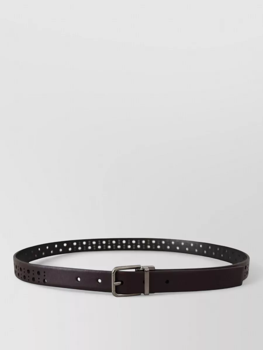 Dolce&Gabbana perforated leather belt