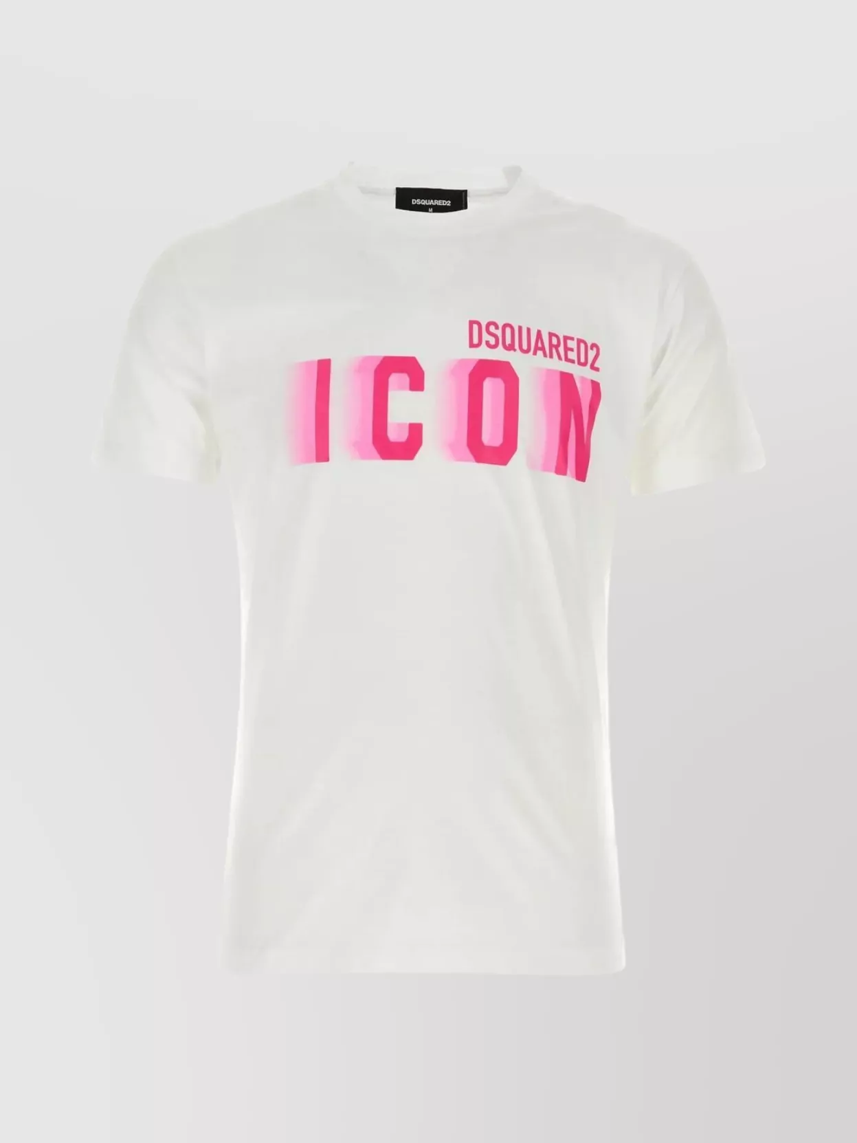 Shop Dsquared2 Icon Blur Print Cotton Crew-neck T-shirt In Pink