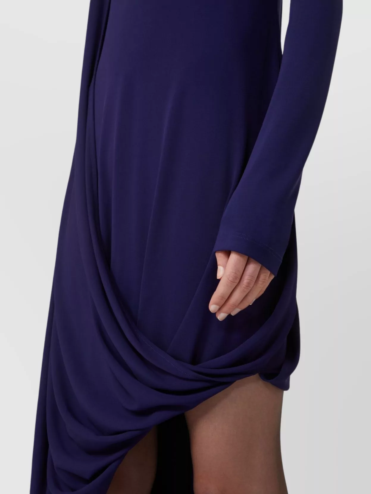 Sportmax Draped Asymmetrical Dress Side Slit