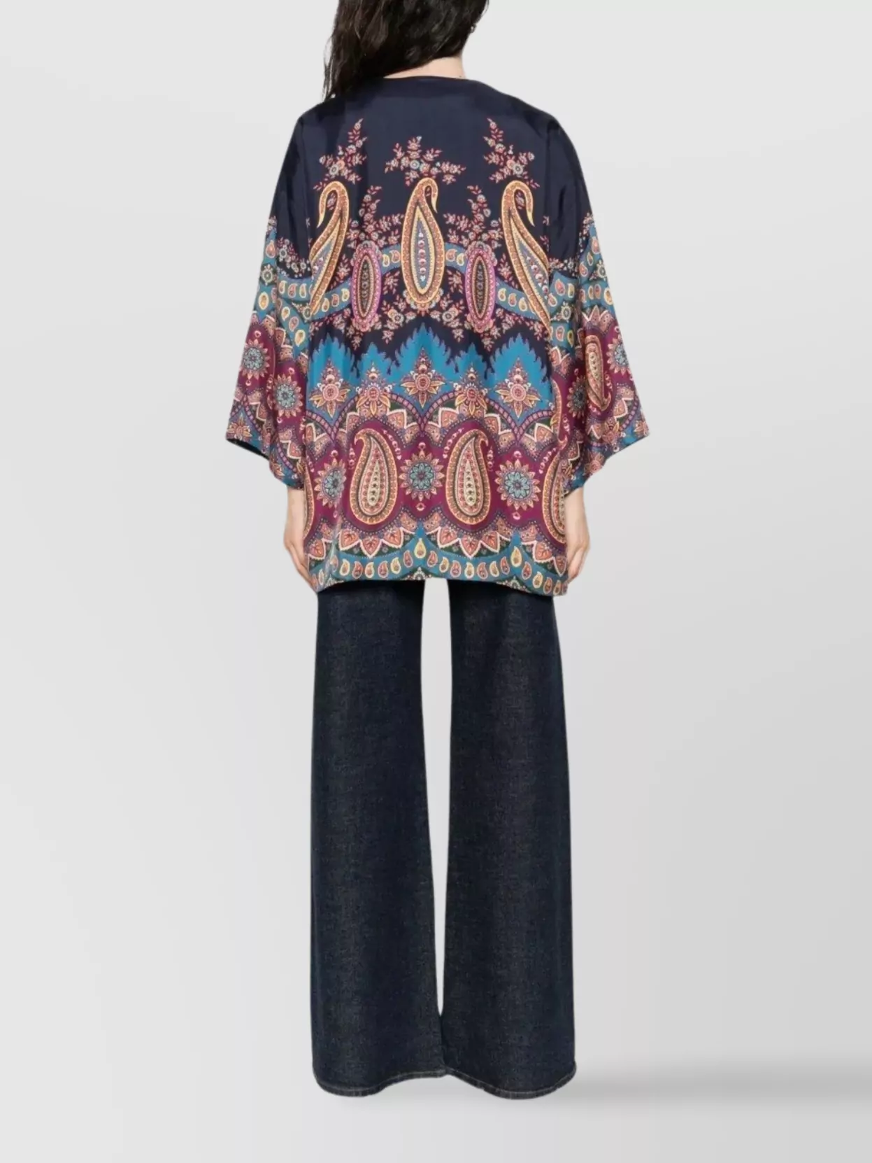 Etro Women's Long Paisley Pattern Jacket