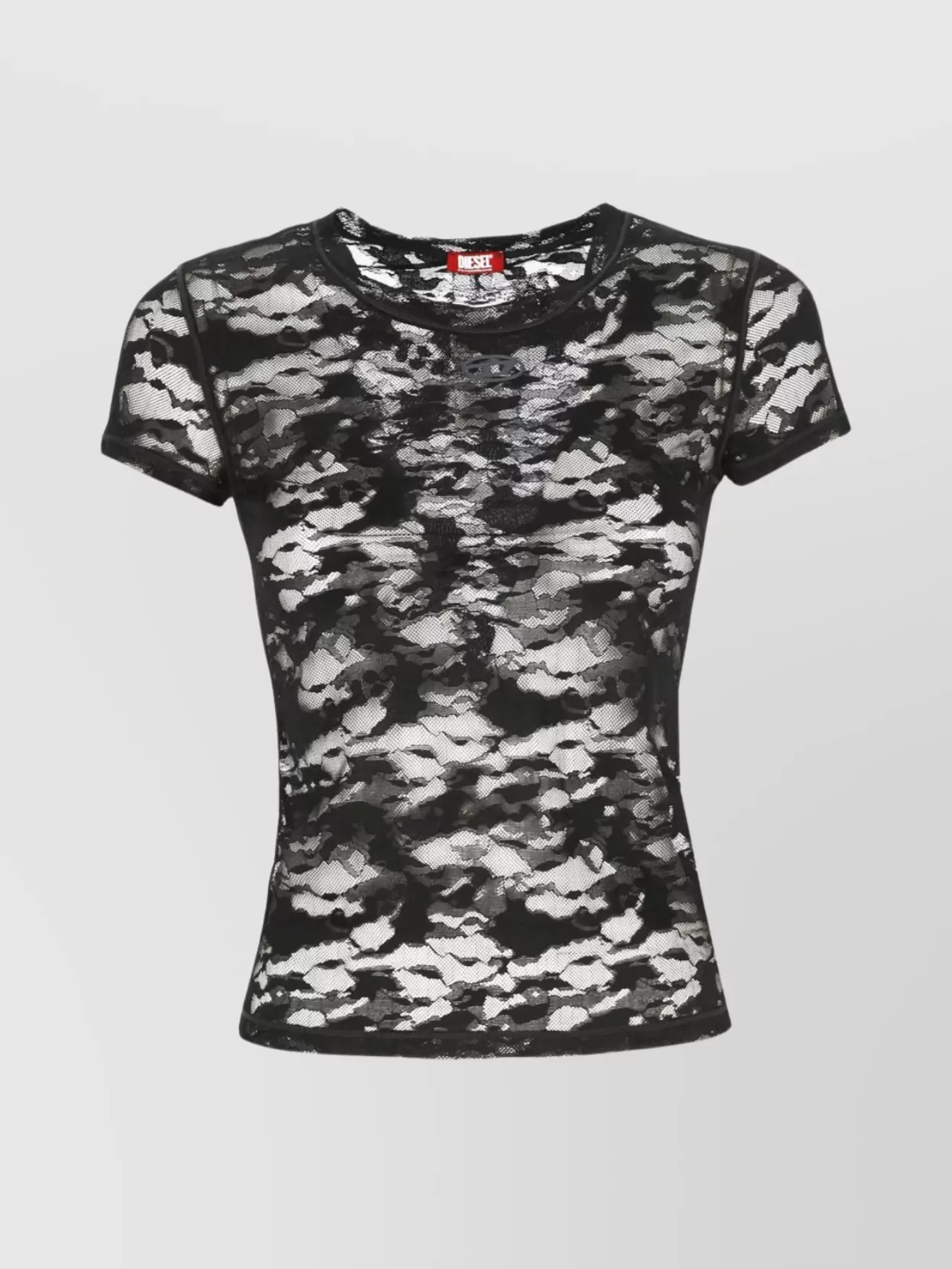 Diesel lace slim-fit short-sleeve t-shirt