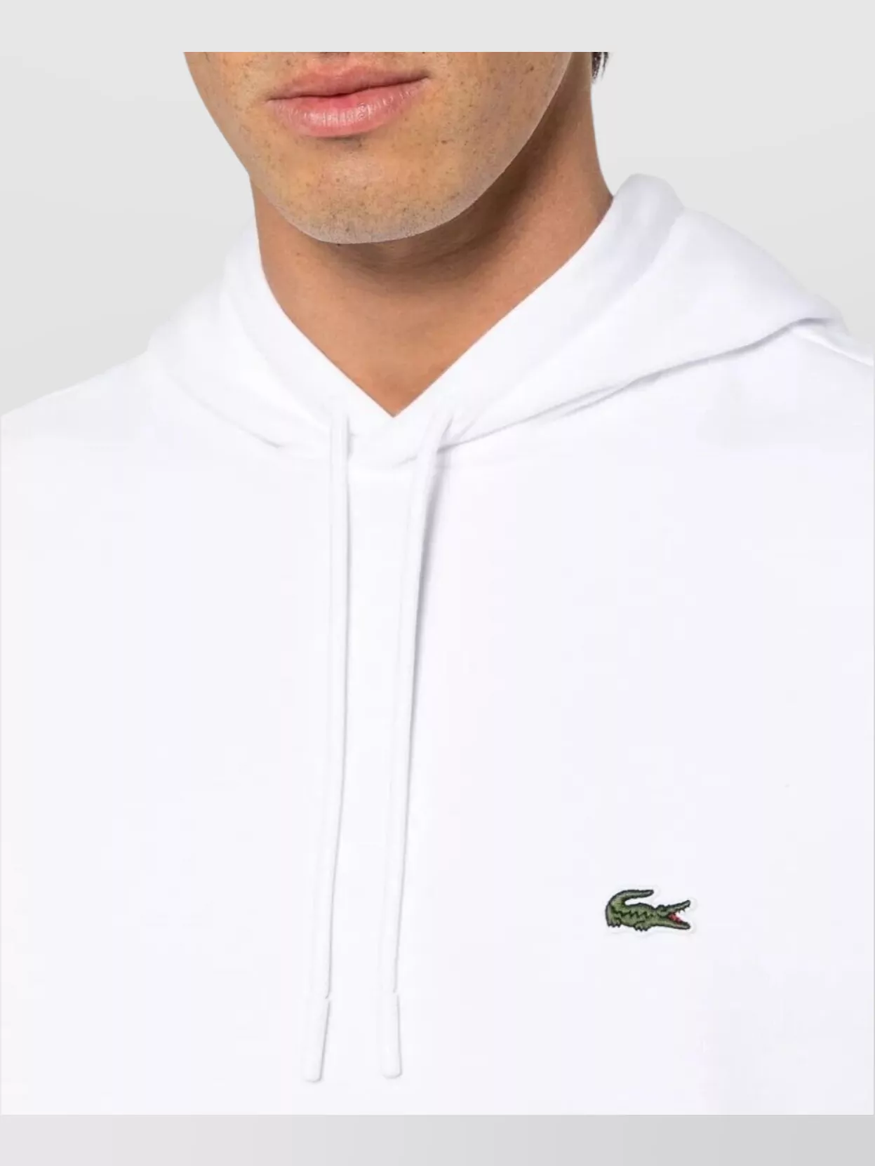 Lacoste Cotton Hooded Sweatshirt Kangaroo Pocket