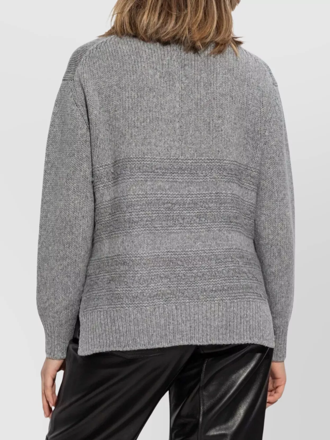 Fabiana Filippi Textured Knit Crew Neck Long Sleeve Sweater