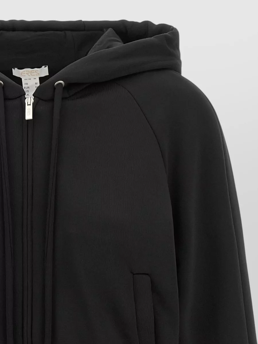 Eres Cropped Zip-Up Hooded Jacket